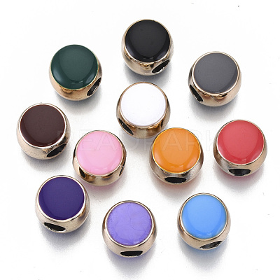 UV Plating Acrylic European Beads OACR-T005-105LG-1