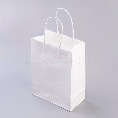 Pure Color Kraft Paper Bags AJEW-G020-D-03-1