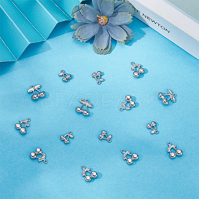 60Pcs 3 Styles 304 Stainless Steel Charms STAS-BBC0007-22-1