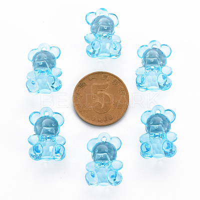 Transparent Acrylic Pendants TACR-S151-01B-755-1