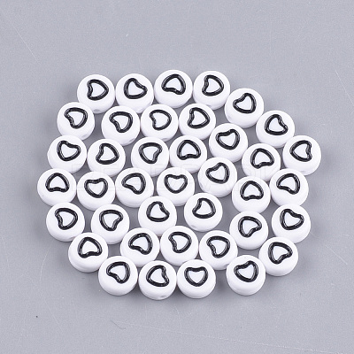 Opaque Acrylic Beads X-MACR-S273-17-1