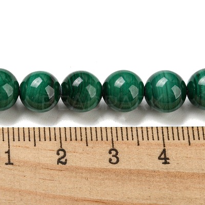 Natural Malachite Beads Strands G-R432-11-8mm-1