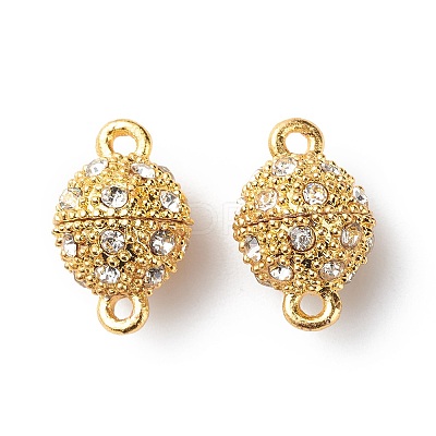 Alloy Rhinestone Magnetic Clasps X-RB-H116-2-M-1