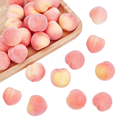 Mini Foam Imitation Peaches DJEW-WH0038-30-1