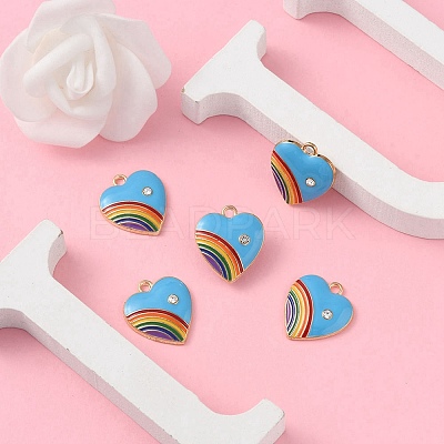 Alloy Enamel Pendant ENAM-YW0002-36E-1