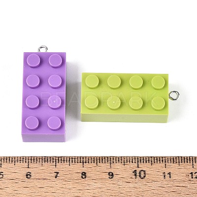 Opaque Plastic Pendants KY-T043-01M-1