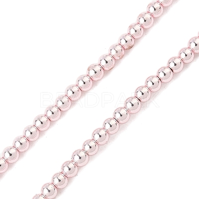 Electroplated Synthetic Non-magnetic Hematite Beads Strands G-A263-J01-01-1