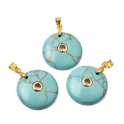 Synthetic Turquoise Pendants GG-CBA260E-03G-13-1