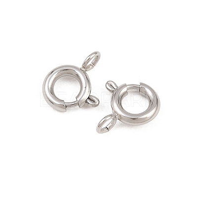 304 Stainless Steel Spring Gate Rings X-STAS-P437-11P-1