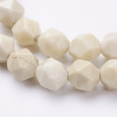 Natural Petrified Wood Beads Strands G-J376-59-8mm-1