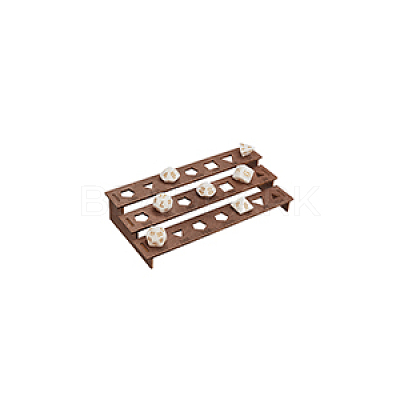 1 Set 3-Tier Wooden Dice Organizer Display Riser Racks ODIS-BC0001-15-1