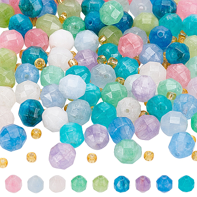 90Pcs 9 Colors Natural Dolomite Beads G-NB0003-21-1