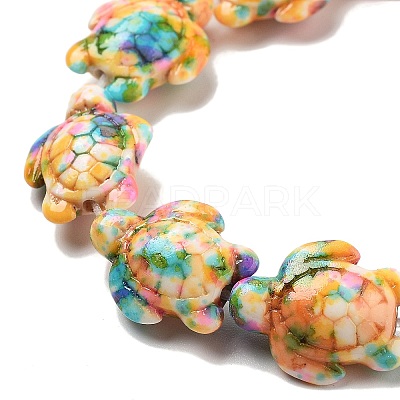 Synthetic Turquoise Dyed Beads Strands G-P507-05S-1
