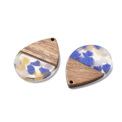 Resin and Walnut Pendants LS-FIND-R051-15B-1
