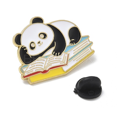 Reading Panda Enamel Pins AL-E002-02D-1