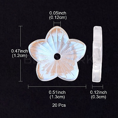 Transparent Glass Beads GLAA-YW0003-12-1