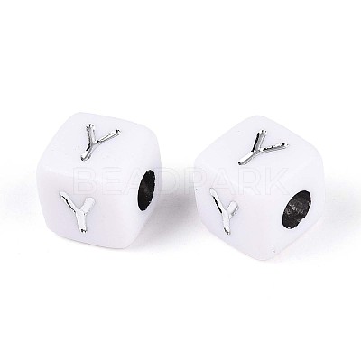 Opaque Acrylic Beads SACR-T035-03Y-1