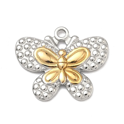 Two Tone 304 Stainless Steel Pendants STAS-K322-18C-GP-1