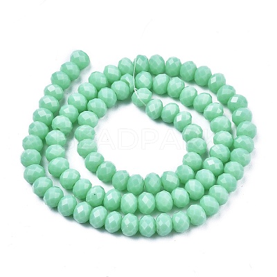 Opaque Solid Color Glass Beads Strands EGLA-A034-P1mm-D14-1