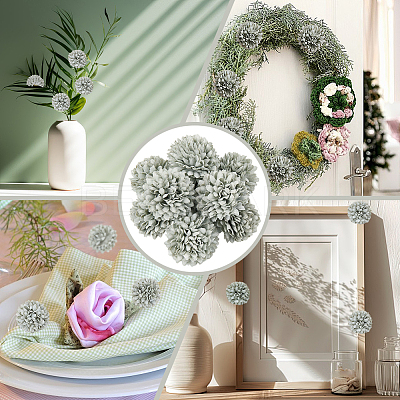20Pcs Chrysanthemum Flower Ornaments AJEW-CN0003-07E-1