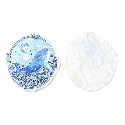 Ocean Style Acrylic Pendants MACR-K343-02D-1