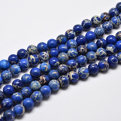 Natural Imperial Jasper Beads Strands X-G-I122-4mm-06-1