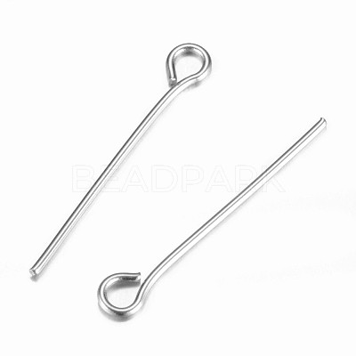 Non-Tarnish 304 Stainless Steel Eye Pin X-STAS-G075-16P-1