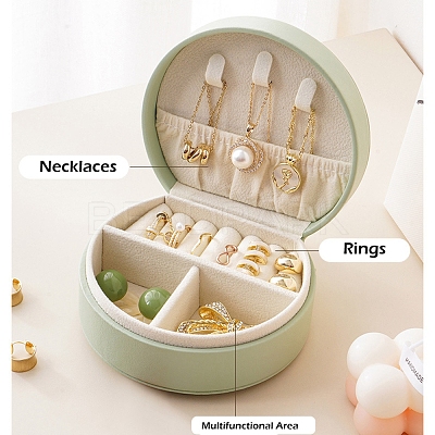 PU Leather Mini Jewelry Storage Box AJEW-Z011-01A-1