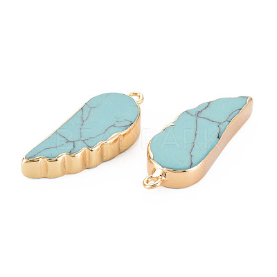 Synthetic Turquoise Pendants G-N326-127-A01-1