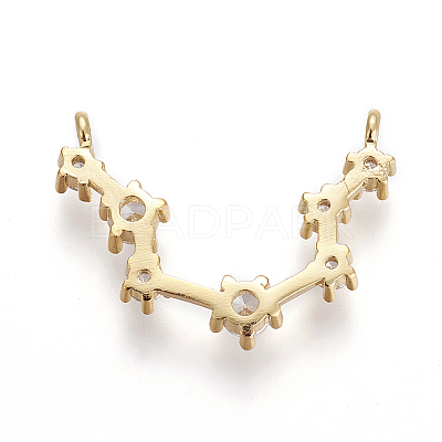 Brass Micro Pave Cubic Zirconia Pendants LS-ZIRC-F099-20G-09-1