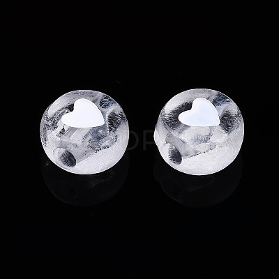 Transparent Clear Acrylic Beads X-TACR-T008-03-1