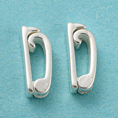 925 Sterling Silver Watch Band Fold Over Clasps with 925 Stamp STER-B002-04A-S-1