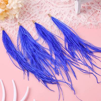 Ostrich Feather Tassel Big Pendant Decorations FIND-S302-08H-1