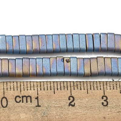 Electroplated Non-magnetic Synthetic Hematite Beads Strands G-C106-B01-02A-1