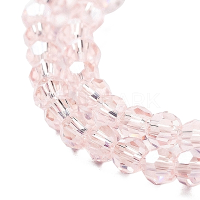 Electroplate Transparent Glass Beads Strands EGLA-A035-T4mm-A20-1