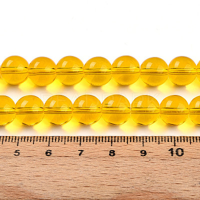 Transparent Glass Beads Strands GLAA-T032-T10mm-24-1