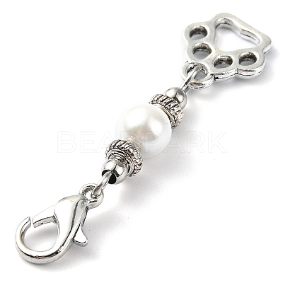 12Pcs 12 Style Alloy Pendant Decorations HJEW-JM02201-1