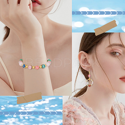 2Sets Alloy Enamel Beads ENAM-SC0005-10-1