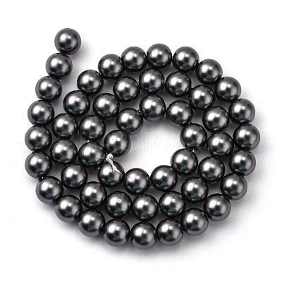Eco-Friendly Glass Pearl Beads HY-J002-8mm-HX088-1