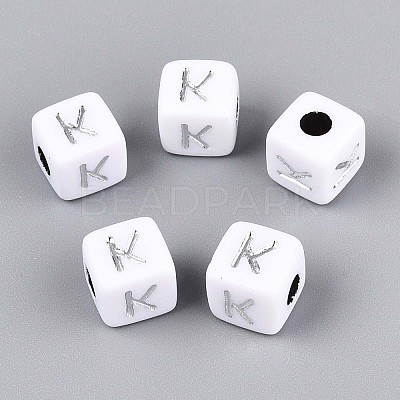 Opaque Acrylic Beads SACR-T035-03K-1