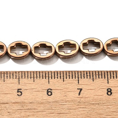 Electroplated Synthetic Non-magnetic Hematite Beads Strands G-L613-Z01-01D-1