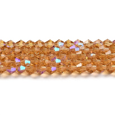 Transparent Electroplate Glass Beads Strands LS-GLAA-F029-2mm-D18-1
