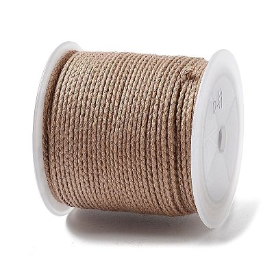 20M Polyester Braided Cord for Jewelry Making OCOR-G015-04A-06-1