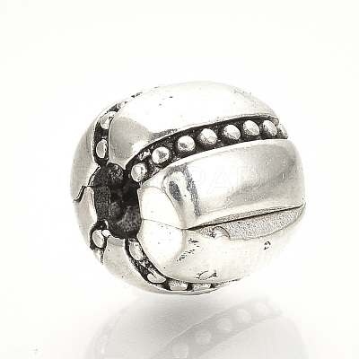 Alloy European Style Clasps PDLC-Q001-01-1