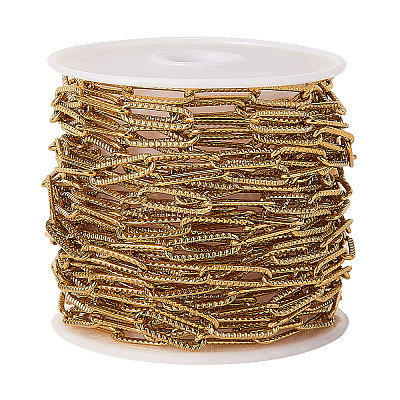 304 Stainless Steel Paperclip Chains CHS-CJC0001-01G-1