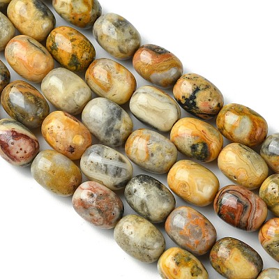Barrel Shaped Gemstone Natural Crazy Lace Agate Beads Strands X-G-S114-08-1