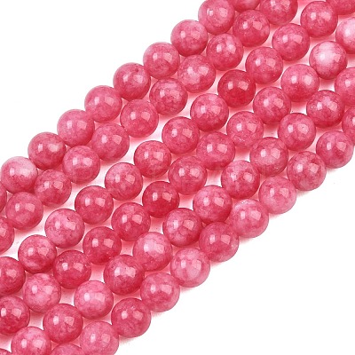 Dyed Natural White Jade Beads Strands GG-CBAD029-A10-6mm-1