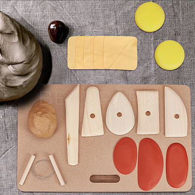 DIY Clay Ceramic Craft Jewerly Tool Kit AJEW-BC0006-66-1