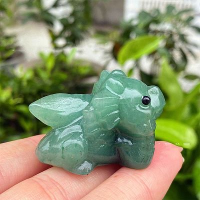 Natural Green Aventurine Carved Figurines Statues for Home Desktop Decoration PW-WG05555-07-1