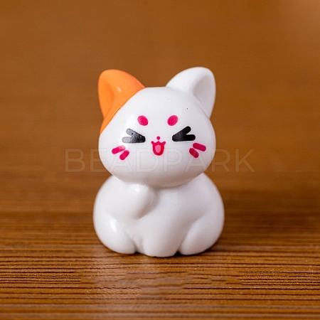 Resin Cat Shape Miniature Ornaments PW-WG8279B-03-1